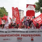 Los sindicatos denuncian el incumplimiento del convenio colectivo del personal laboral  frente a la Consejería de Presidencia de la Junta