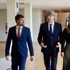 Patricia Gómez Urbán, Luis Tudanca, Carlos Martínez y Nuria Rubio, en una imagen de archivo.