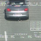 Imagen del vehículo que circulaba a 250 kilómetros por hora.