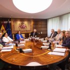 Magistrados del Constitucional antes de la deliberación sobre la Ley de Amnistía