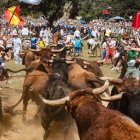 Celebración del Jueves la Saca en Soria durante las fiestas de San Juan.