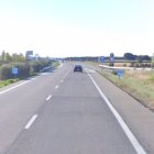 Tramo de la A-6 donde se produjo el accidente.