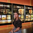 El Museo del Cerrato de Baltanás (Palencia) celebra su efeméride con un viaje por la historia, la cultura y los sueños de toda una comarca, en la imagen la directora del museo, Luisa González