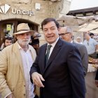 Alfonso Fernández Mañueco clausura el acto de Embutidos Fermín ´20 años exportando a EEUU´, al que también asiste Javier Iglesias García