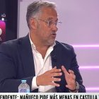 El presidente de las Cortes, Carlos Pollán, en el programa de televisión El gato al agua