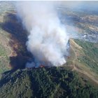 Incendio forestal en Villafranca del Bierzo