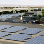 Imagen de cómo será el parque energías renovables en Puente Castro