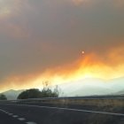 Incendio de Jarilla (Cáceres) en el límite con la provincia de Salamanca.