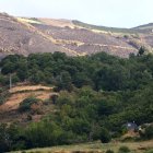 Efectos del incendio que ha afectado al municipio de Oencia (León)
