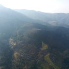 Situación del incendio de Candelario en Salamanca a primera hora del viernes 22 de agosto.