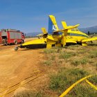 Una avioneta hace un aterrizaje de emergencia en la base de Rosinos de la Requejada (Zamora) tras sufrir daños en un estabilizador