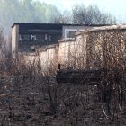 Efectos del incendio de Castropodame (León)