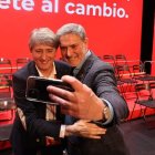 Carlos Martínez y José Luis Vázquez, en una imagen de archivo durante el último congreso del PSOECyL.