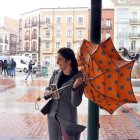 Fuertes rachas de viento, en una imagen de archivo