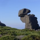 Característica formación granítica en el Puerto del Peón.