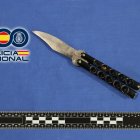 La navaja intervenida por la Policía Nacional