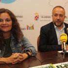 Silvia Cao y Gerardo Álvarez Courel, en una imagen de archivo.