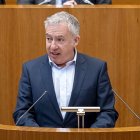 El procurador de Soria Ya Ángel Ceña interviene en las Cortes de Castilla y León.