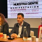 Javier Alfonso Cendón, durante el anuncio de la adhesión a la manifestación.