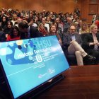 Isabel Blanco, inaugura la jornada 'Historia Social Única. La innovación tecnológica al servicio de las personas de Castilla y León'.