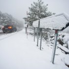 La nieve regresa a las zonas montañosas del sur de Salamanca.