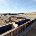 Obras de construcción del futuro Centro Arqueológico de la Ciudad de Lancia (León)