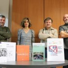 Fotografías de las cuatro monografías premiadas del Servicio de Publicaciones de la ULE.