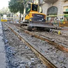 Vías tranviarias enterradas de Barcelona