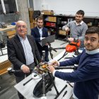 Equipo del laboratorio de drones de la UBU.