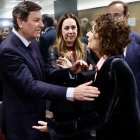 Carlos Fernández Carriedo y María Jesús Montero, antes del comienzo de la reunión.