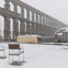Nieve en Segovia.