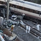 Estado del tren Alvia tras el choque contra el Iryo.