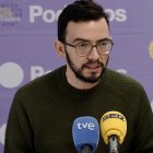Miguel Ángel Llamas, coordinador de Podemos CyL, en una imagen de archivo.