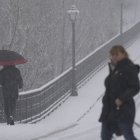 La borrasca Kristin llena de nieve El Bierzo, en una imagen de archivo