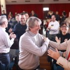 El secretario general del PSCyL y candidato a la Presidencia de la Junta, Carlos Martínez,en un acto del PSOE