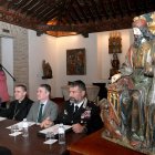 Recepción en Palencia de la talla del evangelista San Lucas.