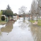 Crecida del Río Orbigo a su paso por Villabrazaro