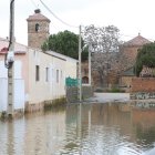 Crecida del Río Orbigo a su paso por Villabrazaro