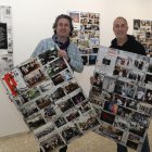 25 aniversario de la asociación fotográfica 'Contraluz, en la imagen dos de sus miembros, Josema Montes, a la izquierda, y Fernando Jiménez, a la derecha.