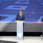 Francisco Igea, Alfonso Fernandez Mañueco y Luis Tudanca en el debate de las elecciones autonómicas de 2022.