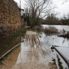 Crecida del rio Duero a su paso por Soria