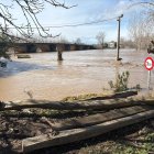 El río Órbigo a su paso por Cebrones del Río en León