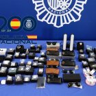 Productos incautados por la Policía Nacional.