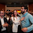 El partido Se Acabó la fiesta (SALF) celebra un acto electoral, con la presencia de su líder nacional, Alvise Pérez.