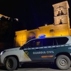 Un vehículo de la Guardia Civil en Aguilar de Campoo