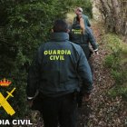 Agentes en el operativo de búsqueda.