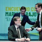Mariano Rajoy, Alfonso Fernández Mañueco y Conrado Íscar.