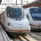 Imagen de un AVE en la estación Rosa Manzano