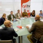 Reunión del debate electoral del 10 de marzo en RTVCyL