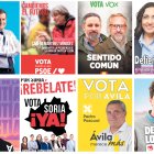 Los carteles de la campaña